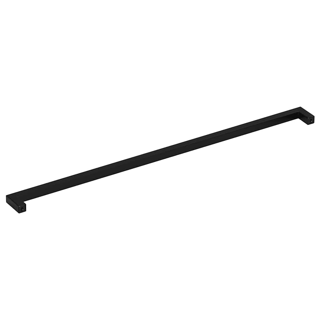 vidaXL Uchwyty do szafek, 5 szt., czarne, 480 mm, stal nierdzewna