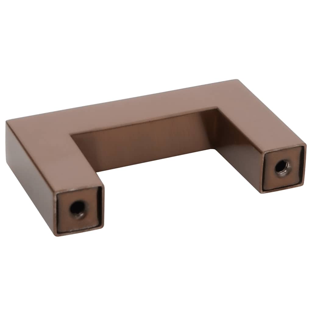 vidaXL Uchwyty do szafek, 10 szt., brąz, 64 mm, stal nierdzewna