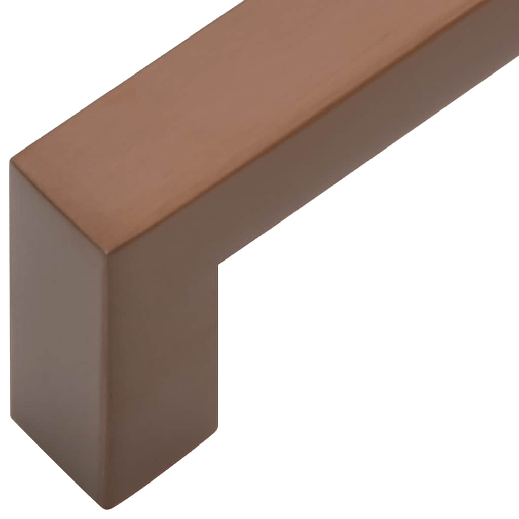 vidaXL Uchwyty do szafek, 10 szt., brąz, 64 mm, stal nierdzewna