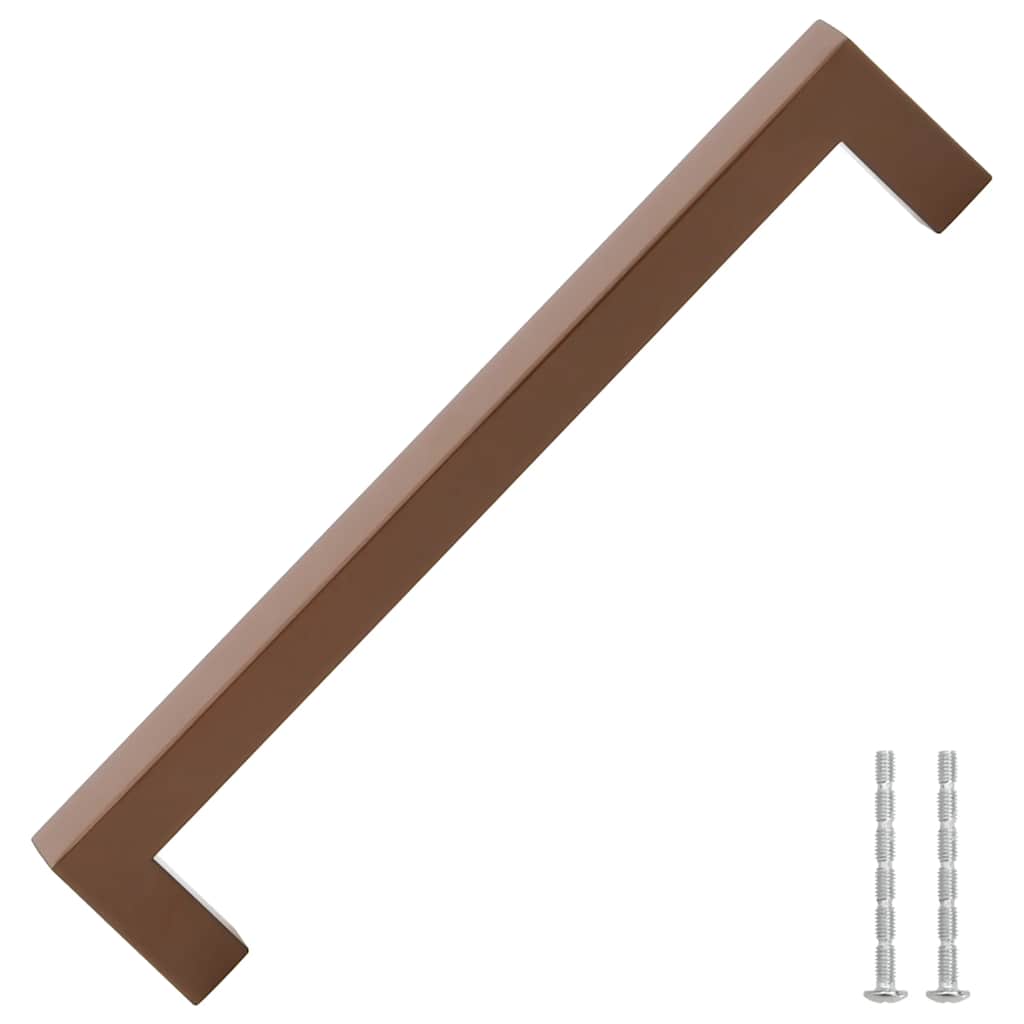 vidaXL Uchwyty do szafek, 5 szt., brąz, 192 mm, stal nierdzewna