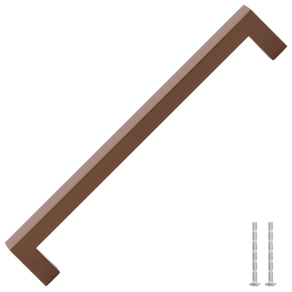 vidaXL Uchwyty do szafek, 5 szt., brąz, 224 mm, stal nierdzewna