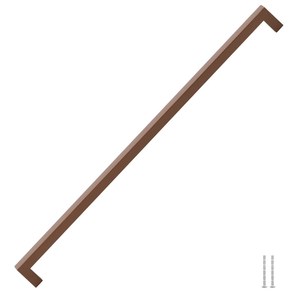 vidaXL Uchwyty do szafek, 5 szt., brąz, 480 mm, stal nierdzewna