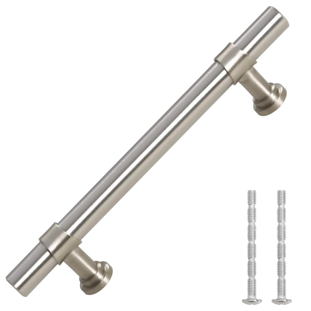 vidaXL Uchwyty do szafek, 10 szt., srebrne, 96 mm, stal nierdzewna