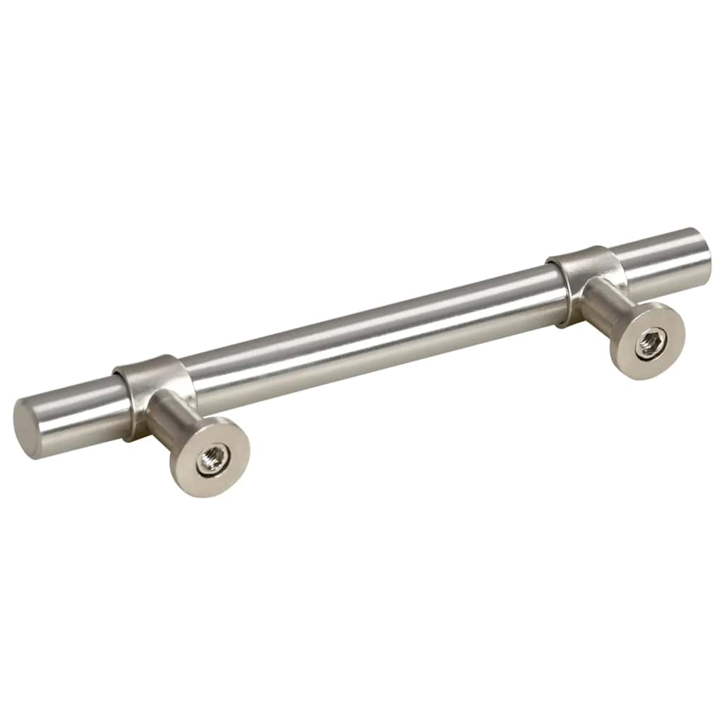 vidaXL Uchwyty do szafek, 10 szt., srebrne, 96 mm, stal nierdzewna