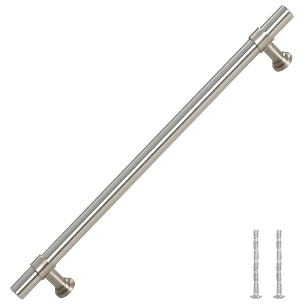 vidaXL Uchwyty do szafek, 5 szt., srebrne, 192 mm, stal nierdzewna