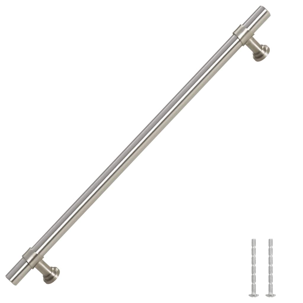 vidaXL Uchwyty do szafek, 5 szt., srebrne, 224 mm, stal nierdzewna