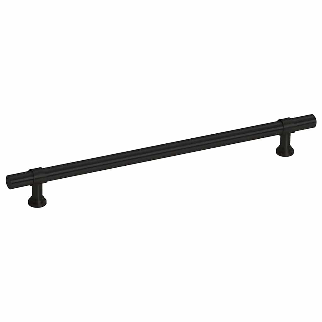 vidaXL Uchwyty do szafek, 5 szt., czarne, 192 mm, stal nierdzewna