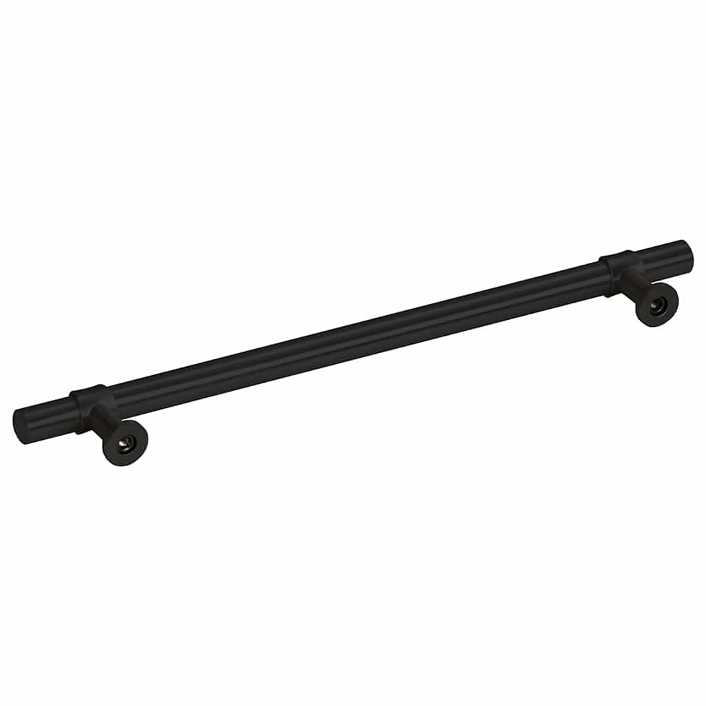 vidaXL Uchwyty do szafek, 5 szt., czarne, 192 mm, stal nierdzewna