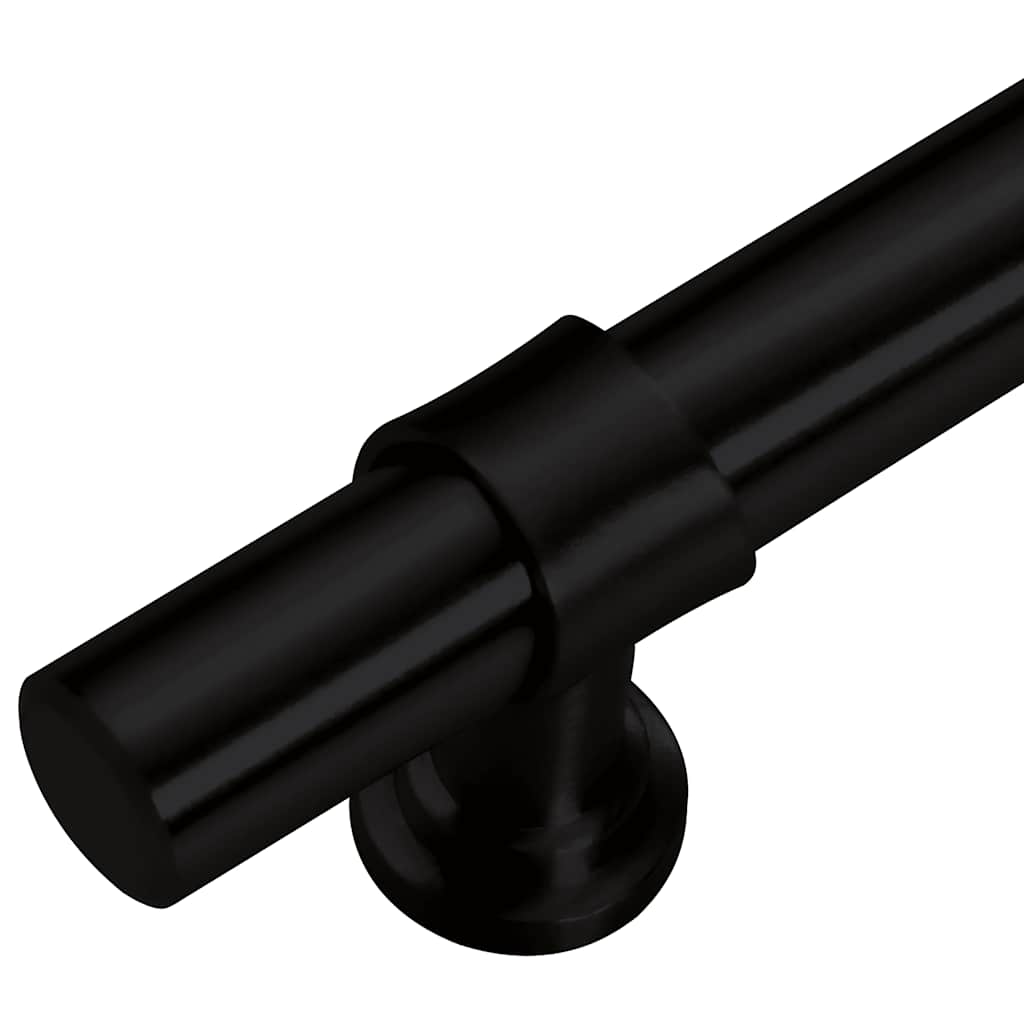vidaXL Uchwyty do szafek, 5 szt., czarne, 192 mm, stal nierdzewna