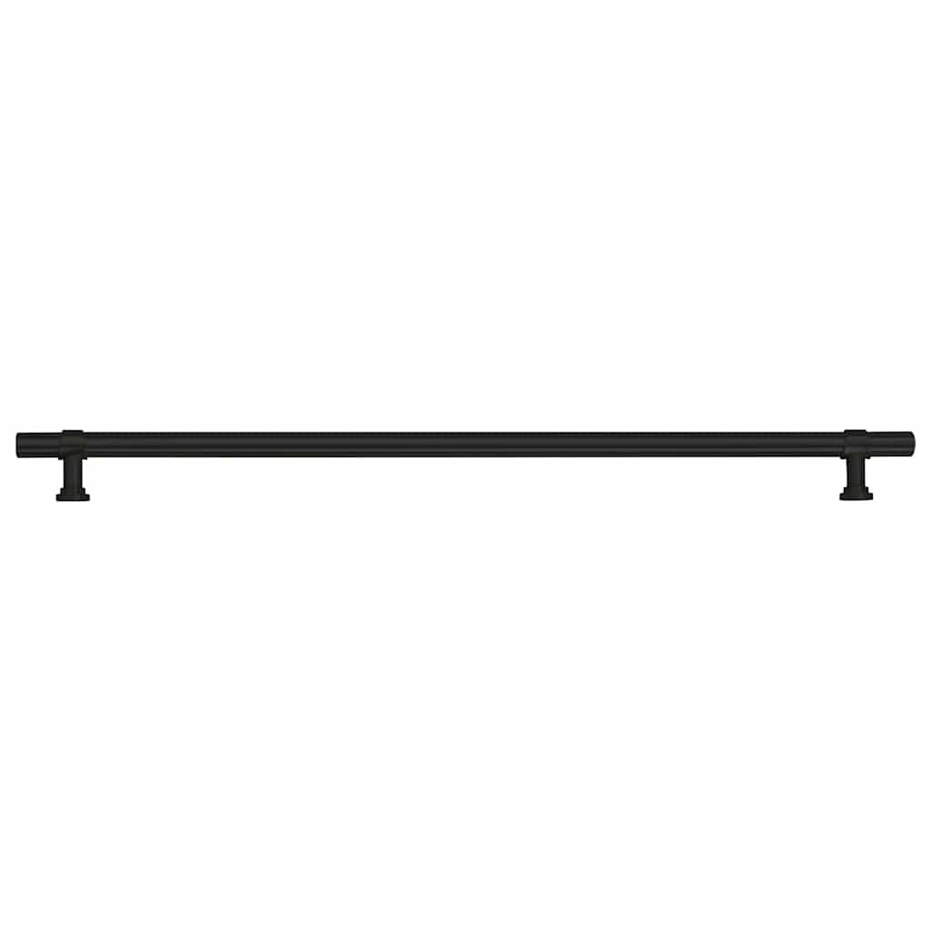 vidaXL Uchwyty do szafek, 5 szt., czarne, 320 mm, stal nierdzewna