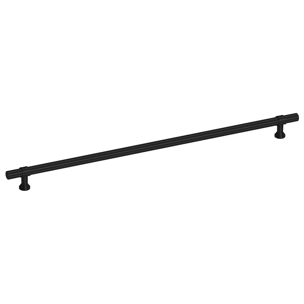 vidaXL Uchwyty do szafek, 5 szt., czarne, 320 mm, stal nierdzewna