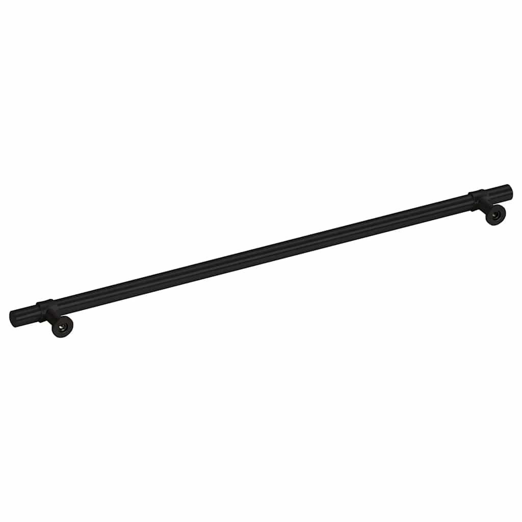 vidaXL Uchwyty do szafek, 5 szt., czarne, 320 mm, stal nierdzewna