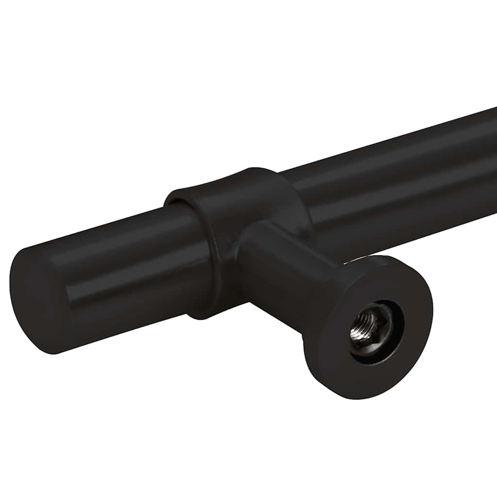 vidaXL Uchwyty do szafek, 5 szt., czarne, 320 mm, stal nierdzewna