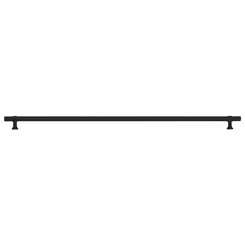 vidaXL Uchwyty do szafek, 5 szt., czarne, 480 mm, stal nierdzewna