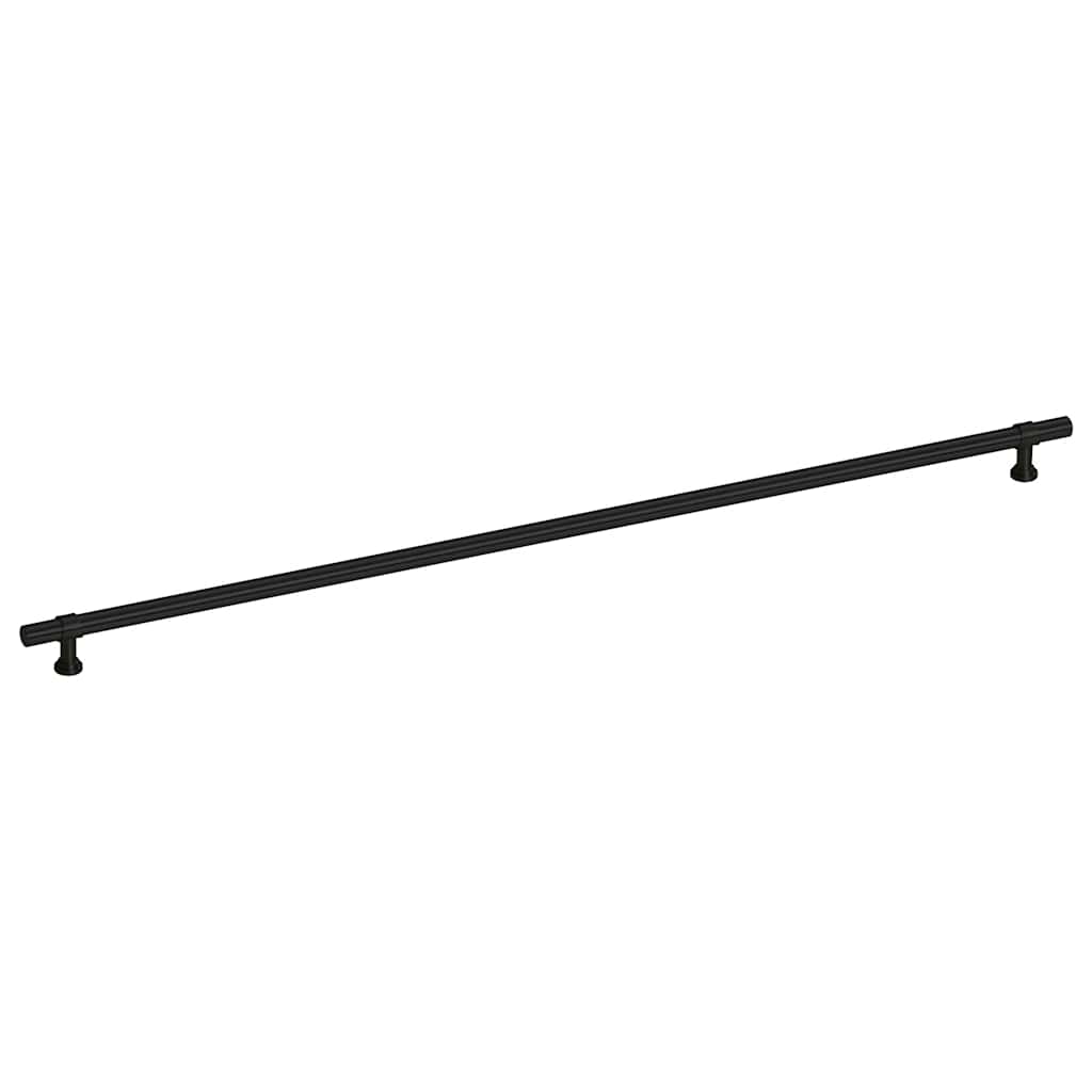 vidaXL Uchwyty do szafek, 5 szt., czarne, 480 mm, stal nierdzewna