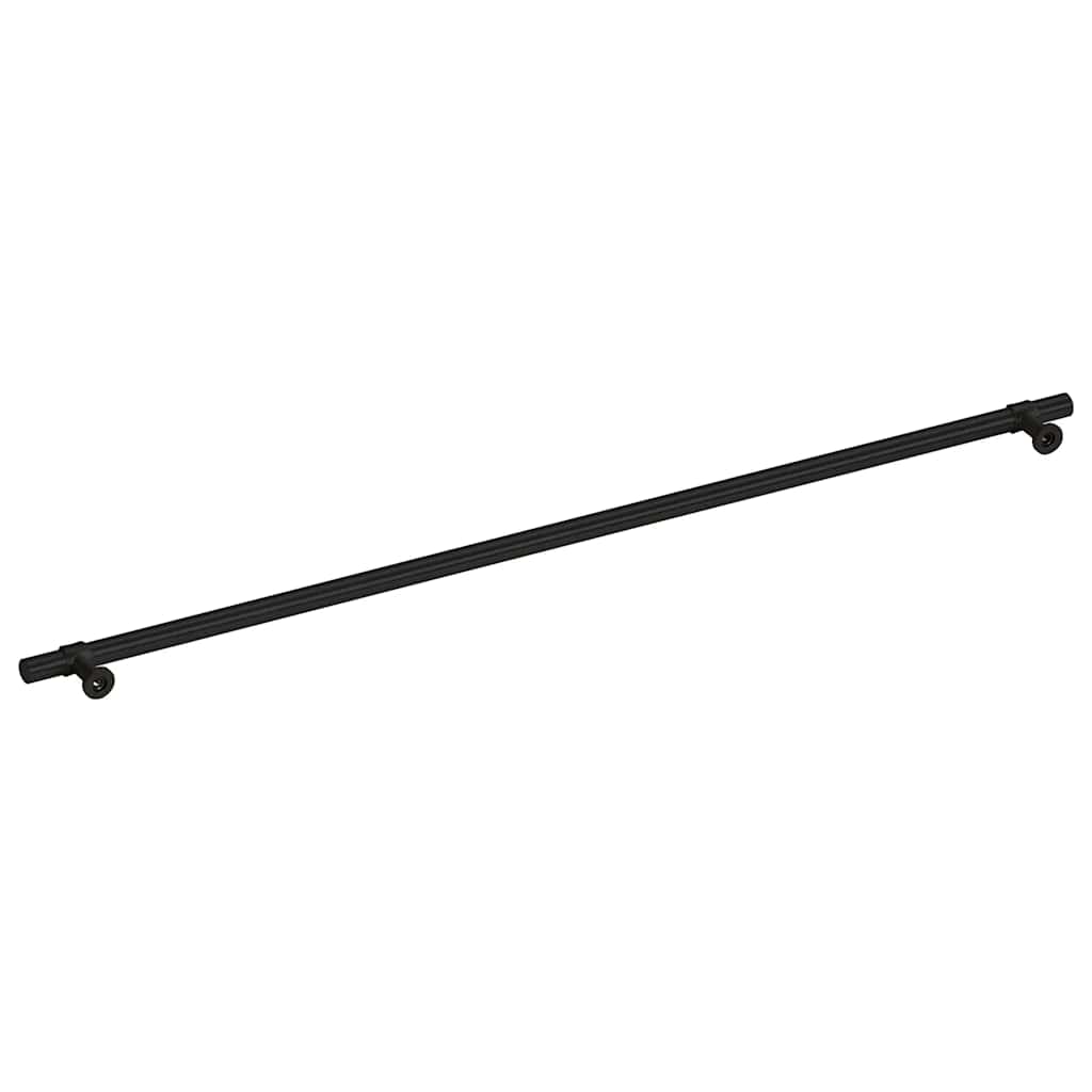 vidaXL Uchwyty do szafek, 5 szt., czarne, 480 mm, stal nierdzewna