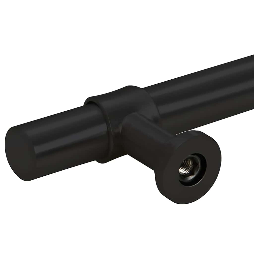 vidaXL Uchwyty do szafek, 5 szt., czarne, 480 mm, stal nierdzewna