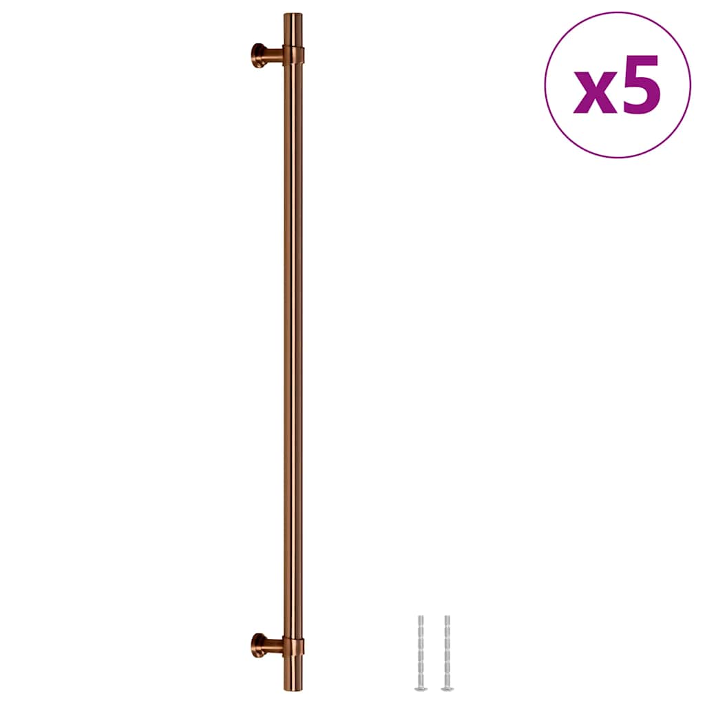 vidaXL Uchwyty do szafek, 5 szt., brąz, 320 mm, stal nierdzewna