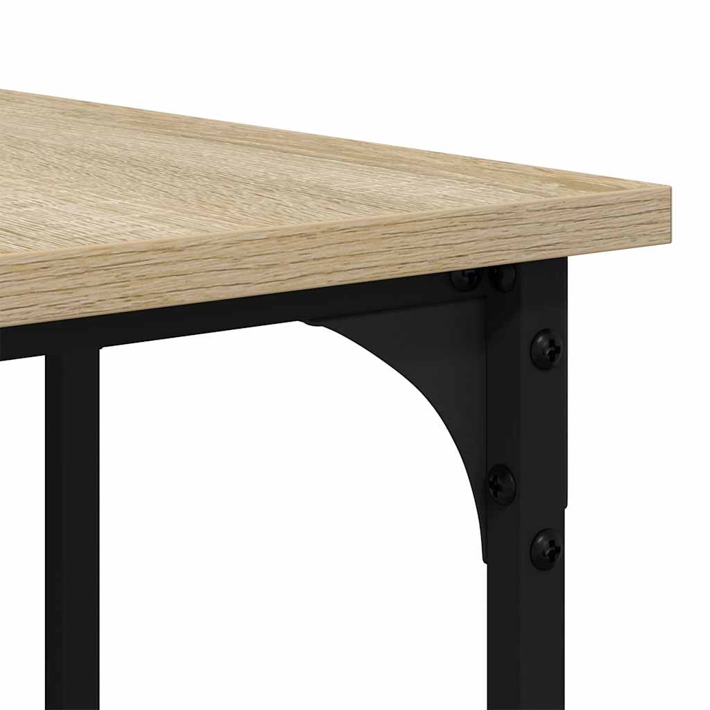 vidaXL Biurko, dąb sonoma, 139x139x75 cm, materiał drewnopochodny
