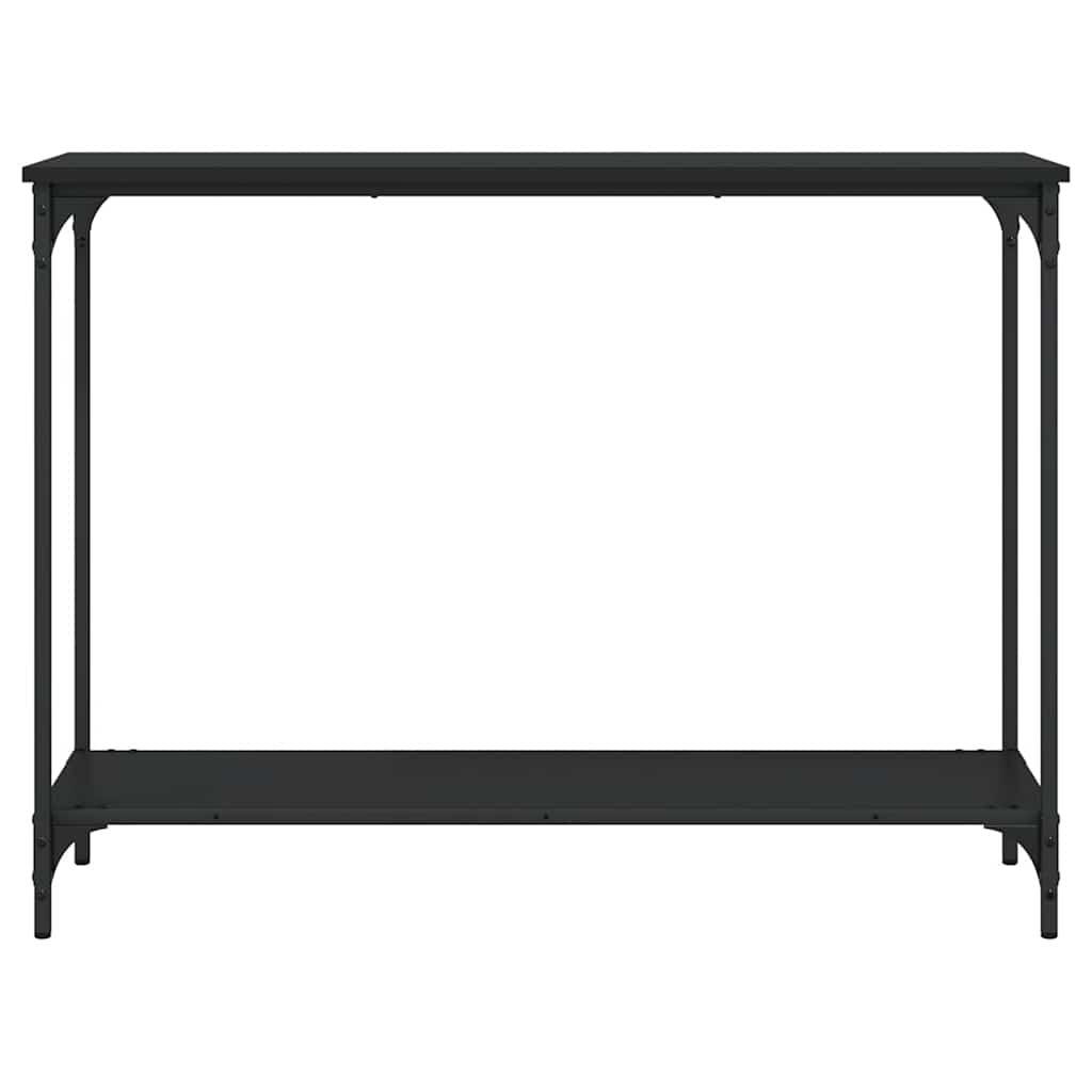vidaXL Stolik konsolowy, czarny, 101x30,5x75 cm