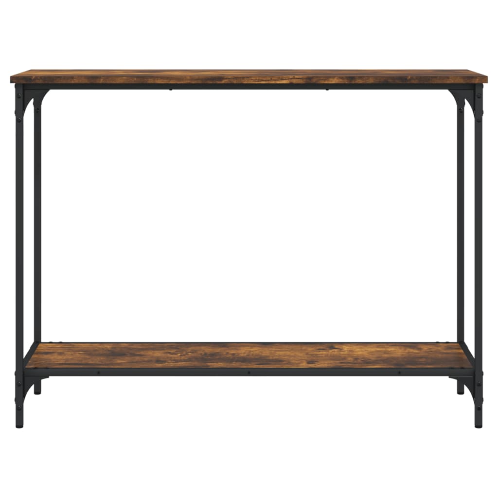 vidaXL Stolik konsolowy, przydymiony dąb, 101x30,5x75 cm