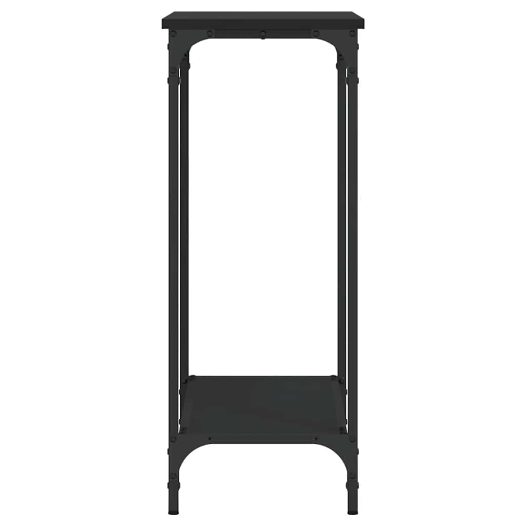 vidaXL Stolik konsolowy, czarny, 75x30,5x75 cm