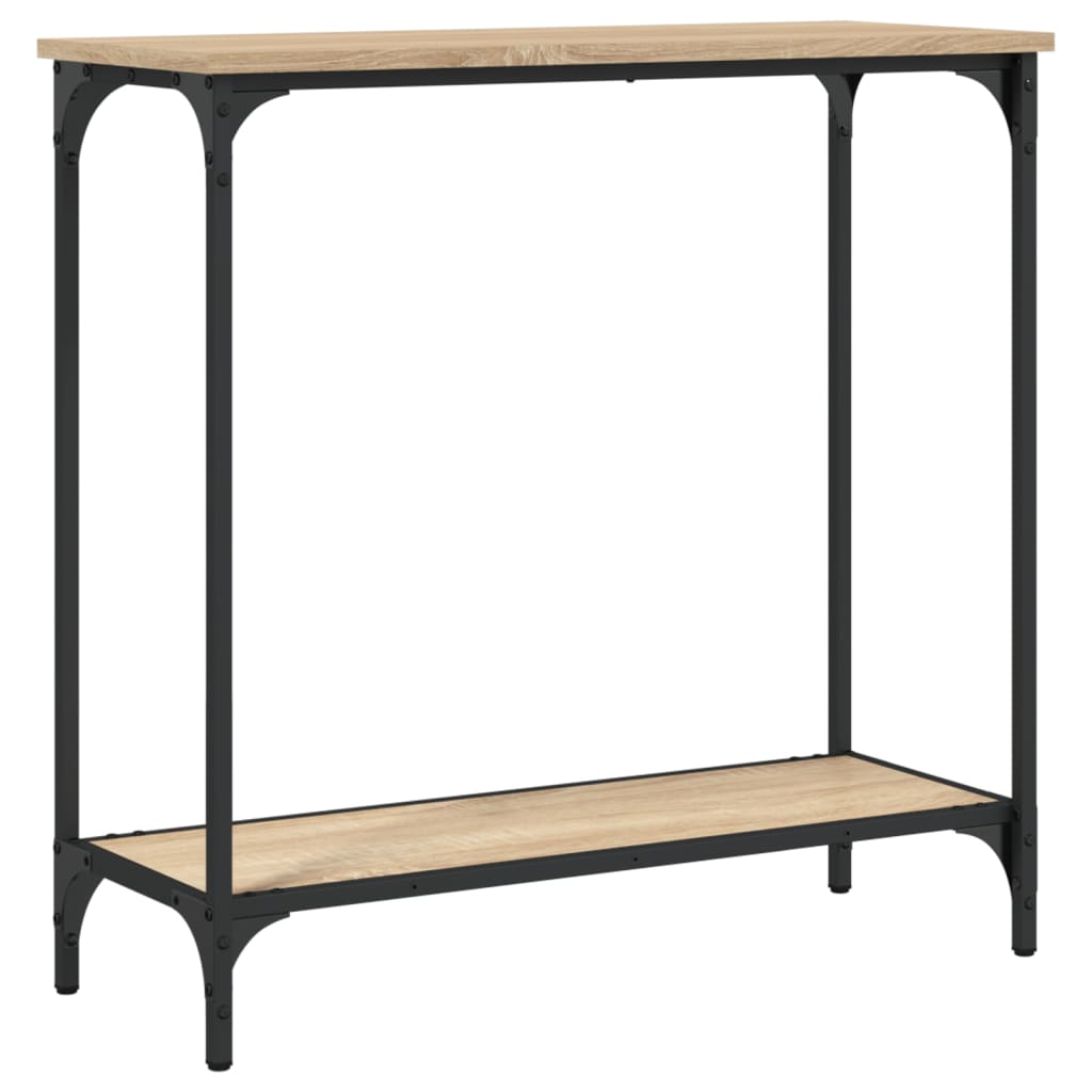vidaXL Stolik konsolowy Sonoma Oak 75x30,5x75 cm Drewno konstrukcyjne