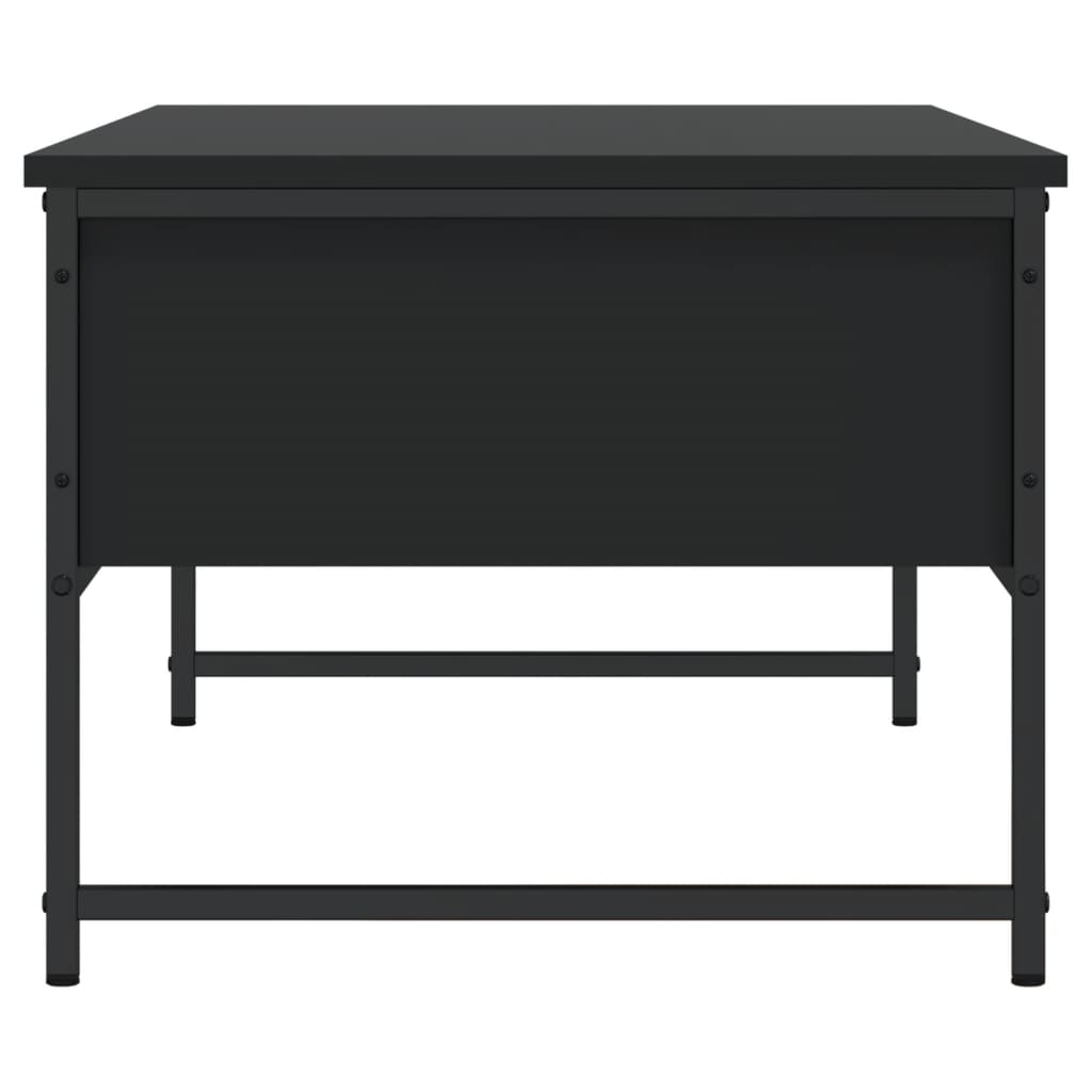 vidaXL Stolik kawowy, czarny, 101x49x39,5 cm, materiał drewnopochodny