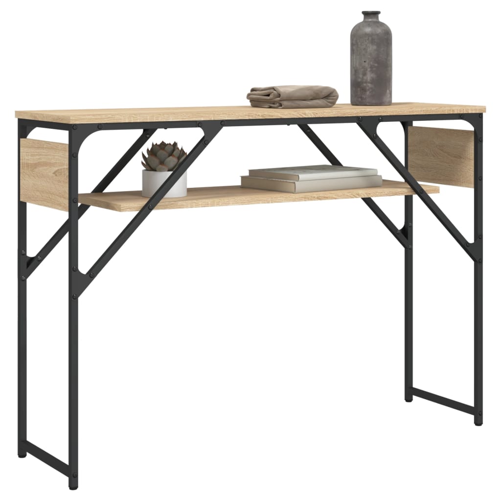 vidaXL Stolik konsolowy, dąb sonoma, 105x30x75 cm