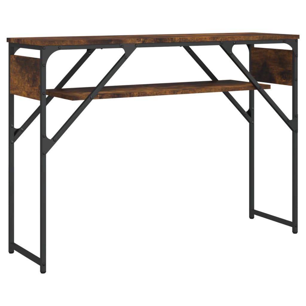 vidaXL Stolik konsolowy, przydymiony dąb, 105x30x75 cm