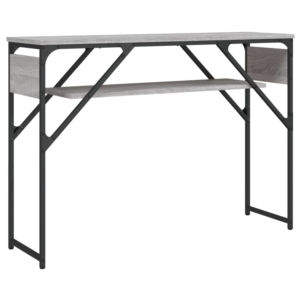 vidaXL Stolik konsolowy, szary dąb sonoma, 105x30x75 cm