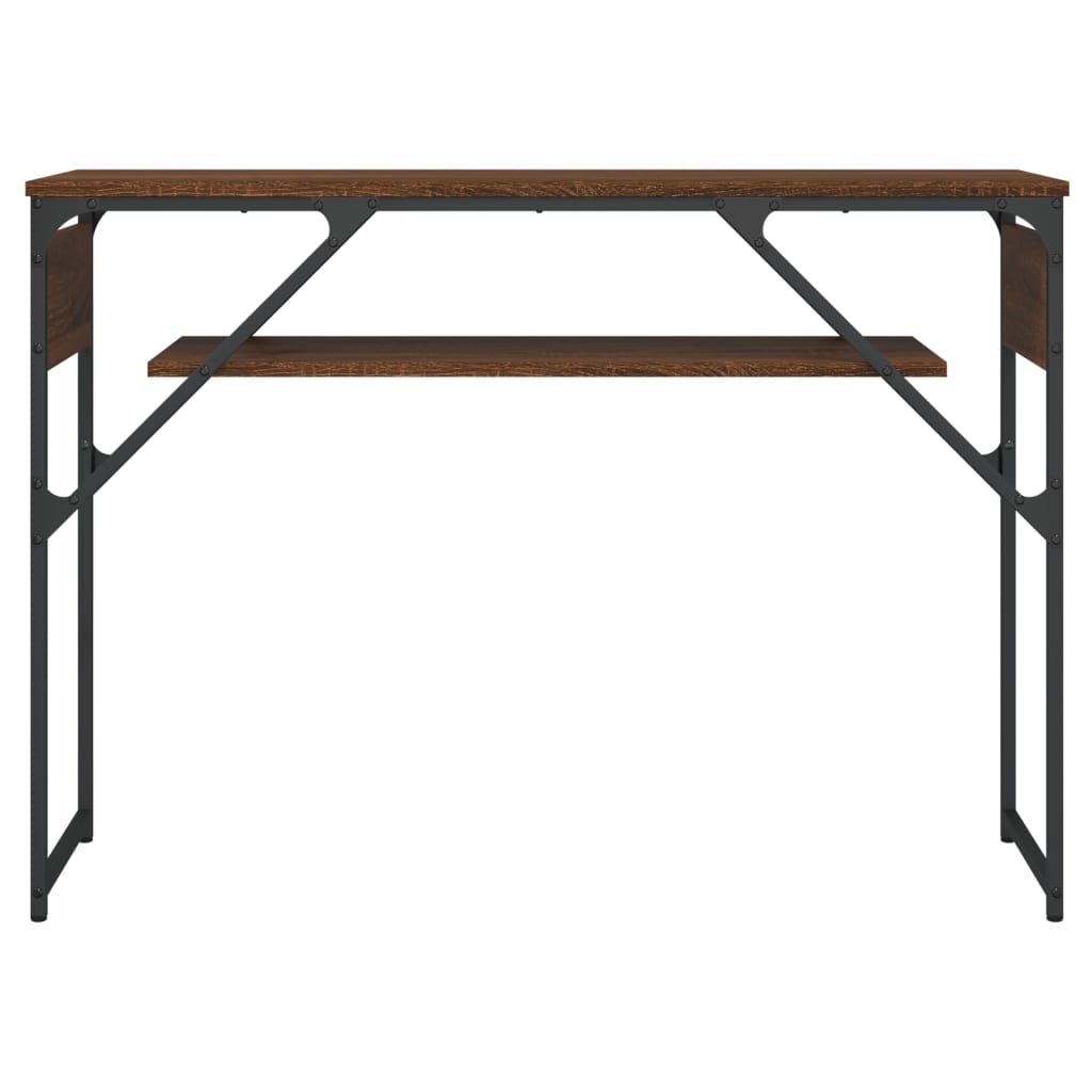 vidaXL Stolik konsolowy, brązowy dąb, 105x30x75 cm