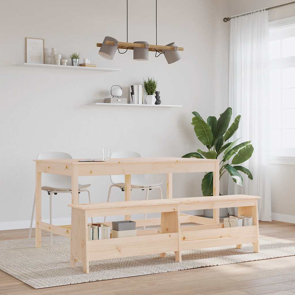 vidaXL Ławka do holu 160x28x45 cm, lite drewno sosnowe