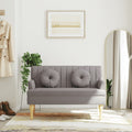 vidaXL Ławka z poduszkami, kolor taupe, 113x64,5x75,5 cm, tkanina