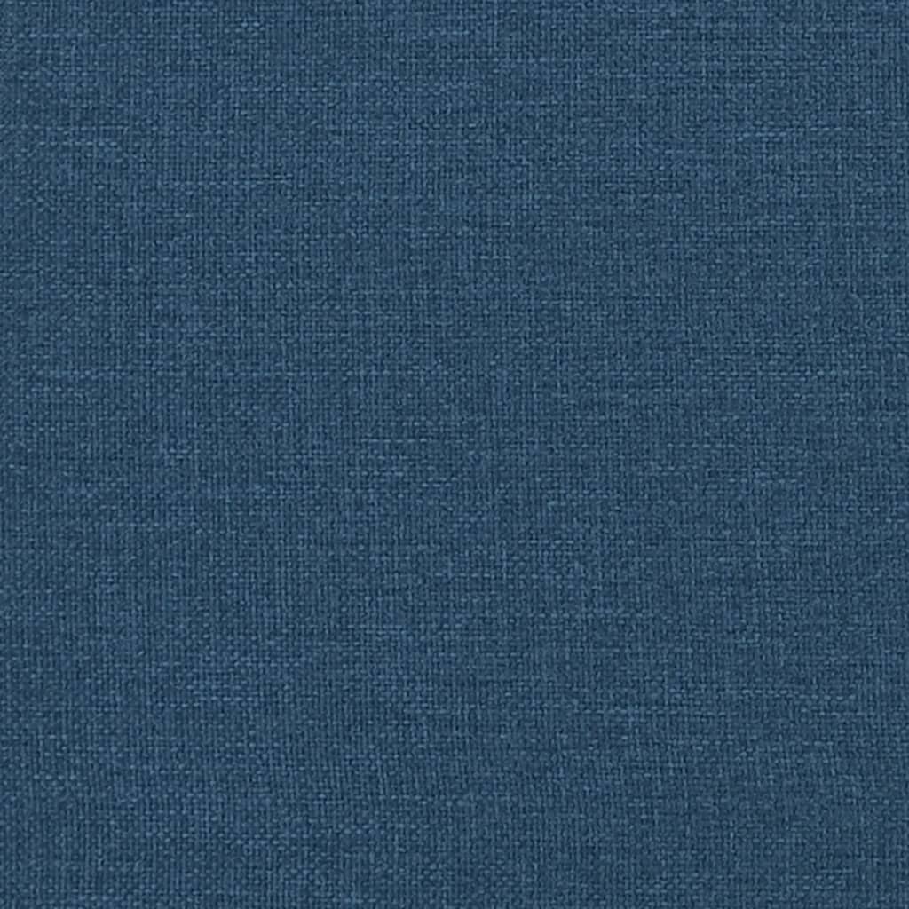 vidaXL Ławka z poduszkami, niebieska, 113x64,5x75,5 cm, tkanina