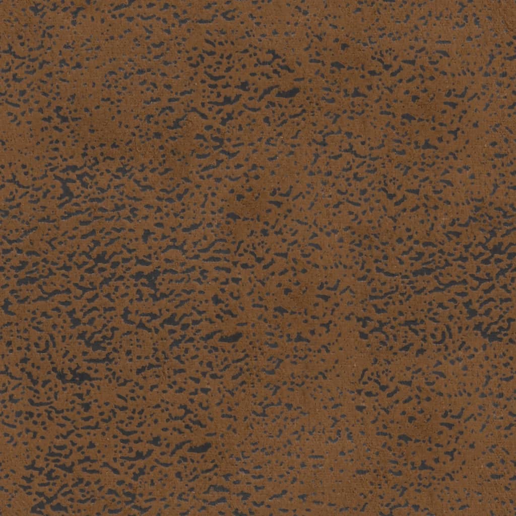 vidaXL Ławka z oparciem, brązowa, 119,5x64,5x75 cm, sztuczny zamsz
