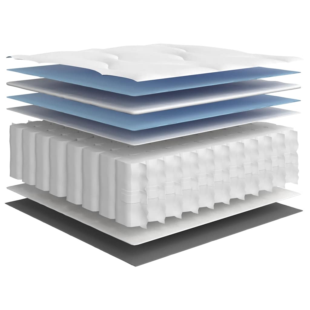 vidaXL Materac kieszeniowy, twardość średnia, 160x200 cm