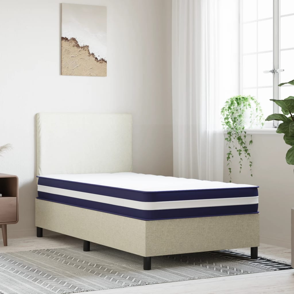 vidaXL Materac kieszeniowy, średnia twardość, 90x200 cm