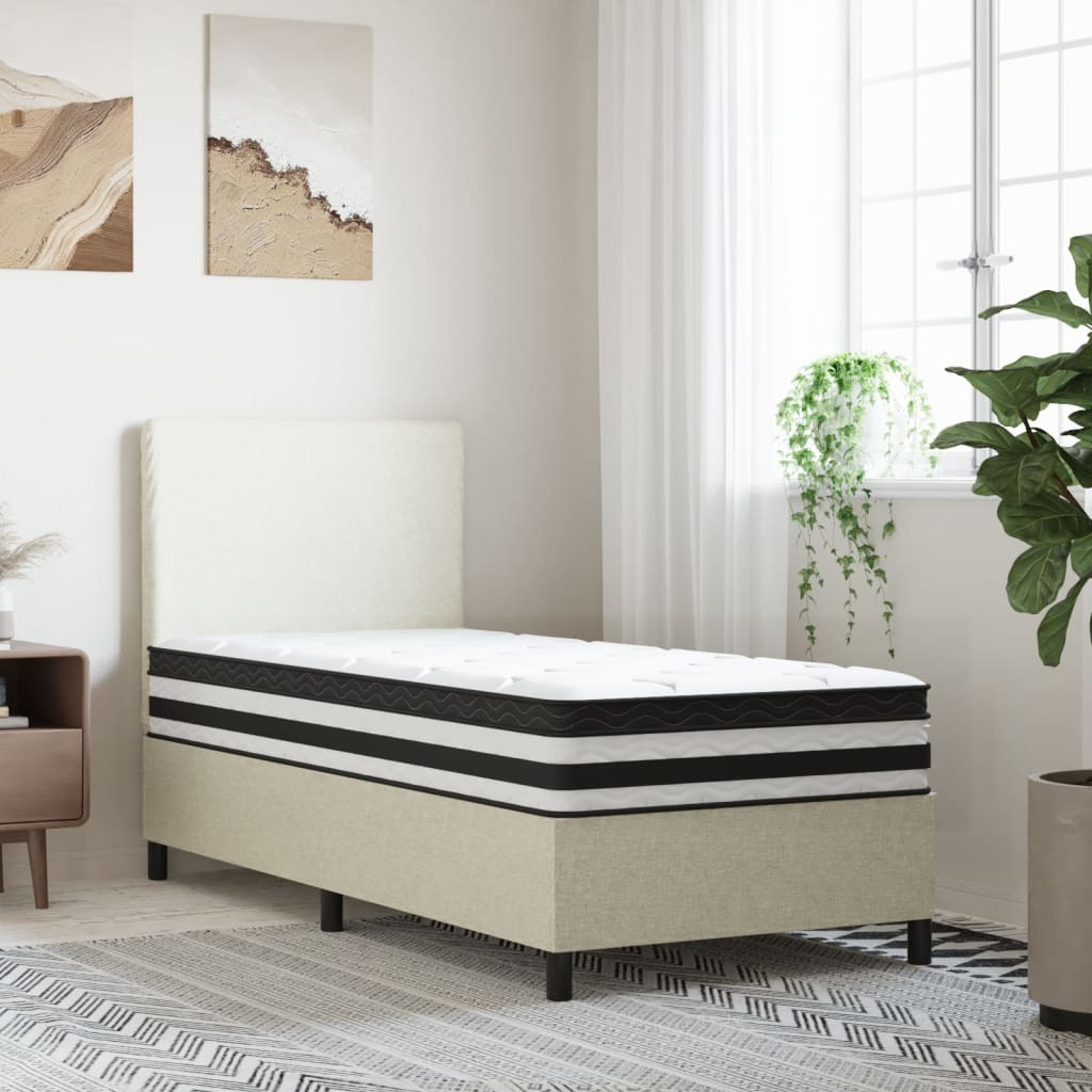 vidaXL Materac kieszeniowy, średnia twardość, 90x200 cm