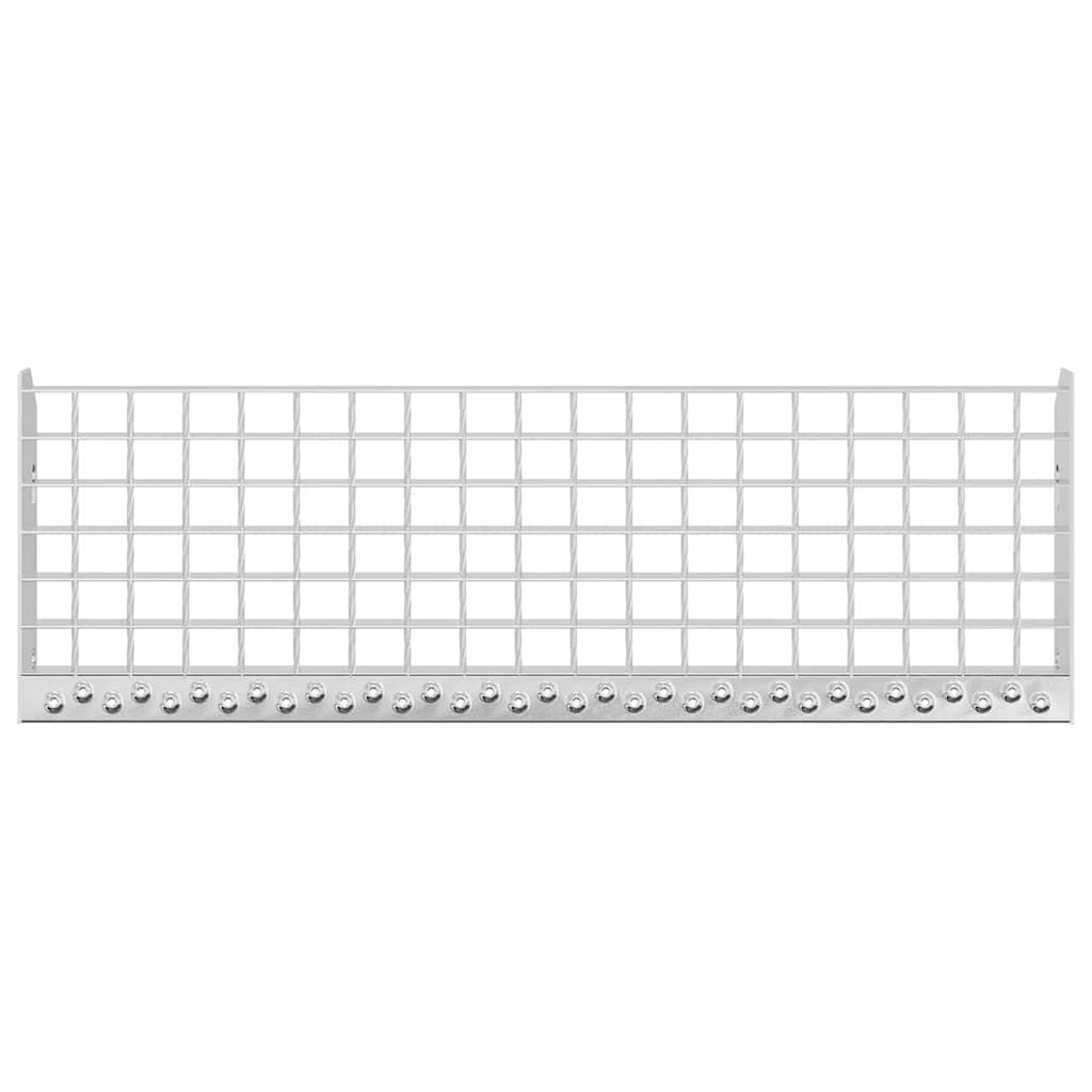 vidaXL Stopień z kraty, 70x24x7 cm, stal galwanizowana