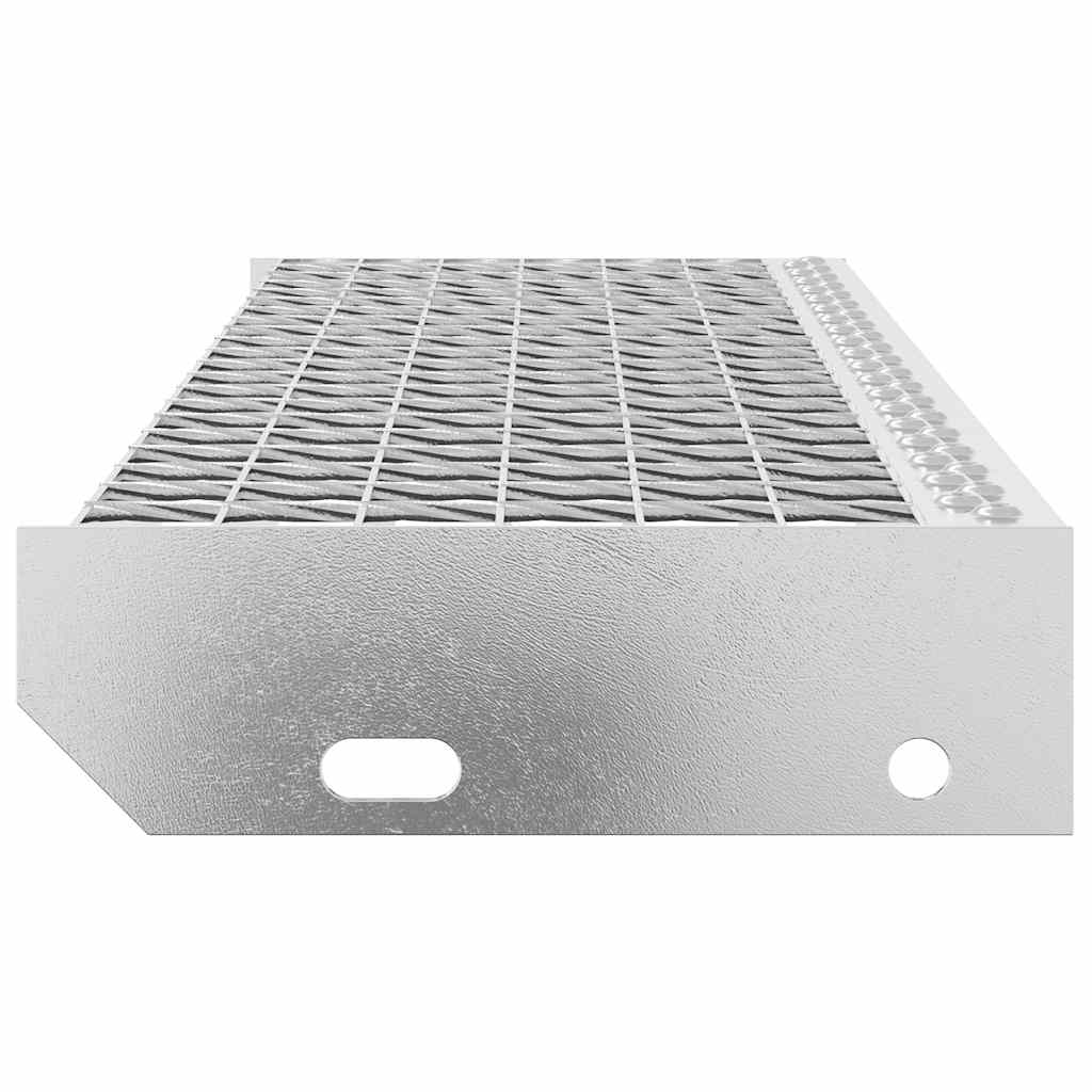 vidaXL Stopień z kraty, 80x24x7 cm, stal galwanizowana