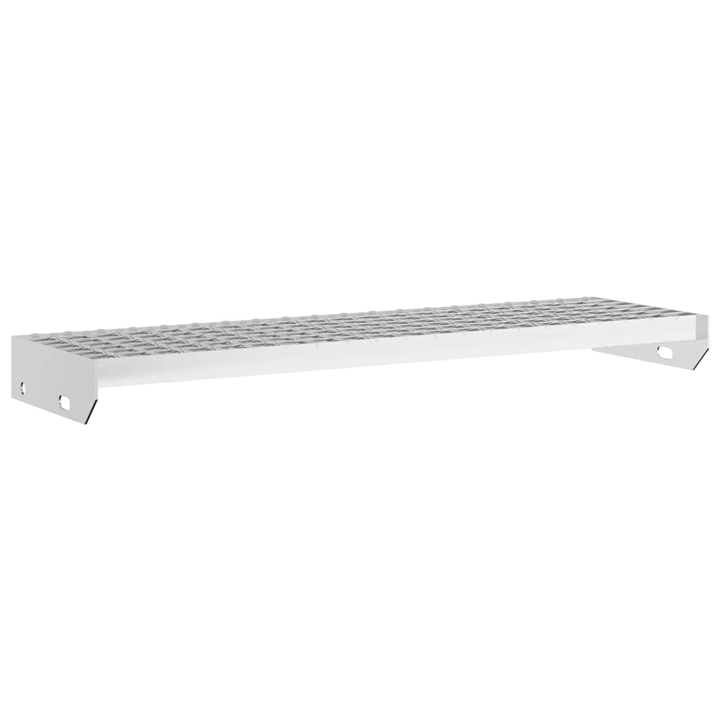 vidaXL Stopień z kraty, 80x24x7 cm, stal galwanizowana