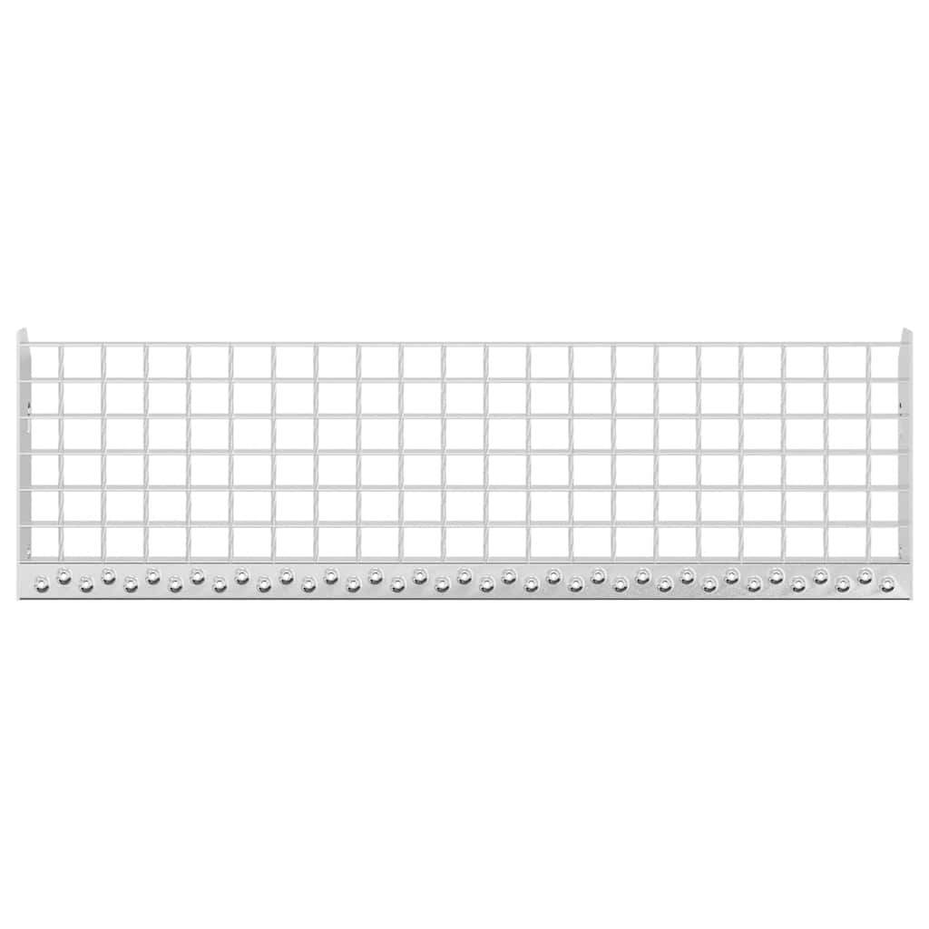 vidaXL Stopień z kraty, 80x24x7 cm, stal galwanizowana
