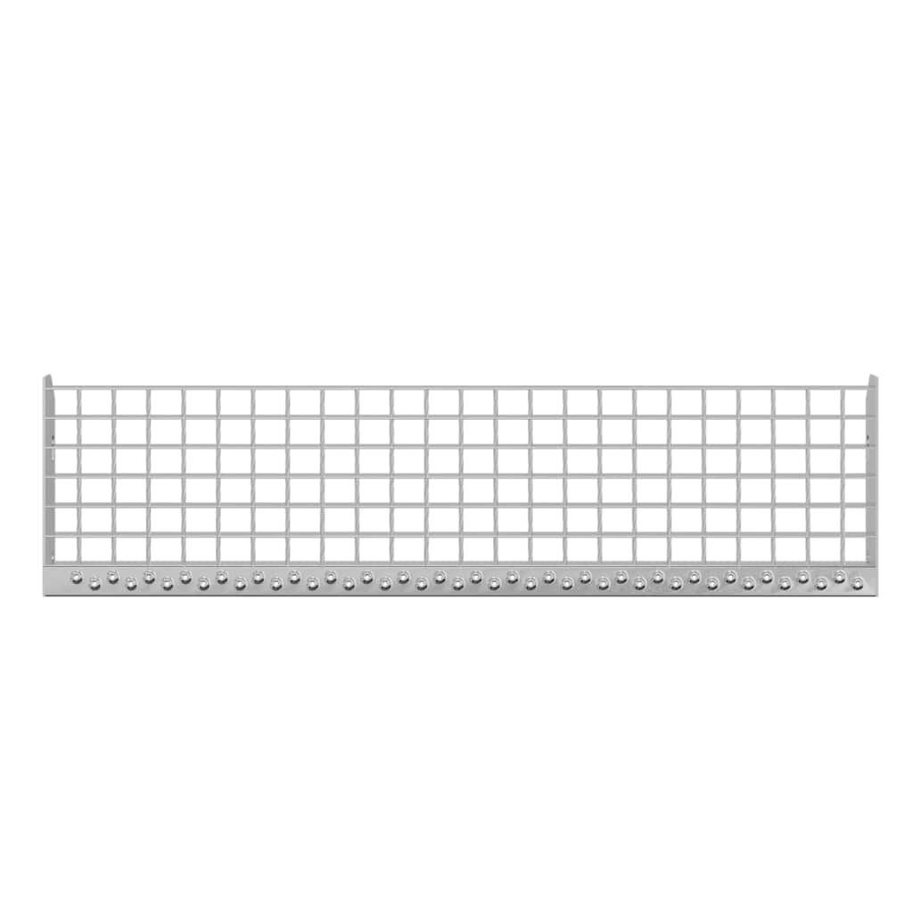 vidaXL Stopień z kraty, 90x24x7 cm, stal galwanizowana