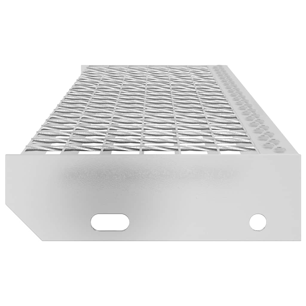 vidaXL Stopień z kraty, 100x24x7 cm, stal galwanizowana