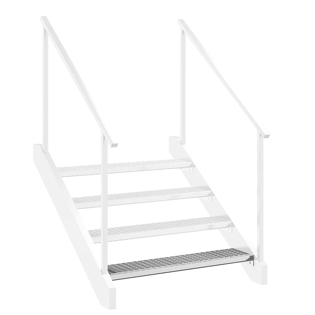 vidaXL Stopień z kraty, 100x24x7 cm, stal galwanizowana