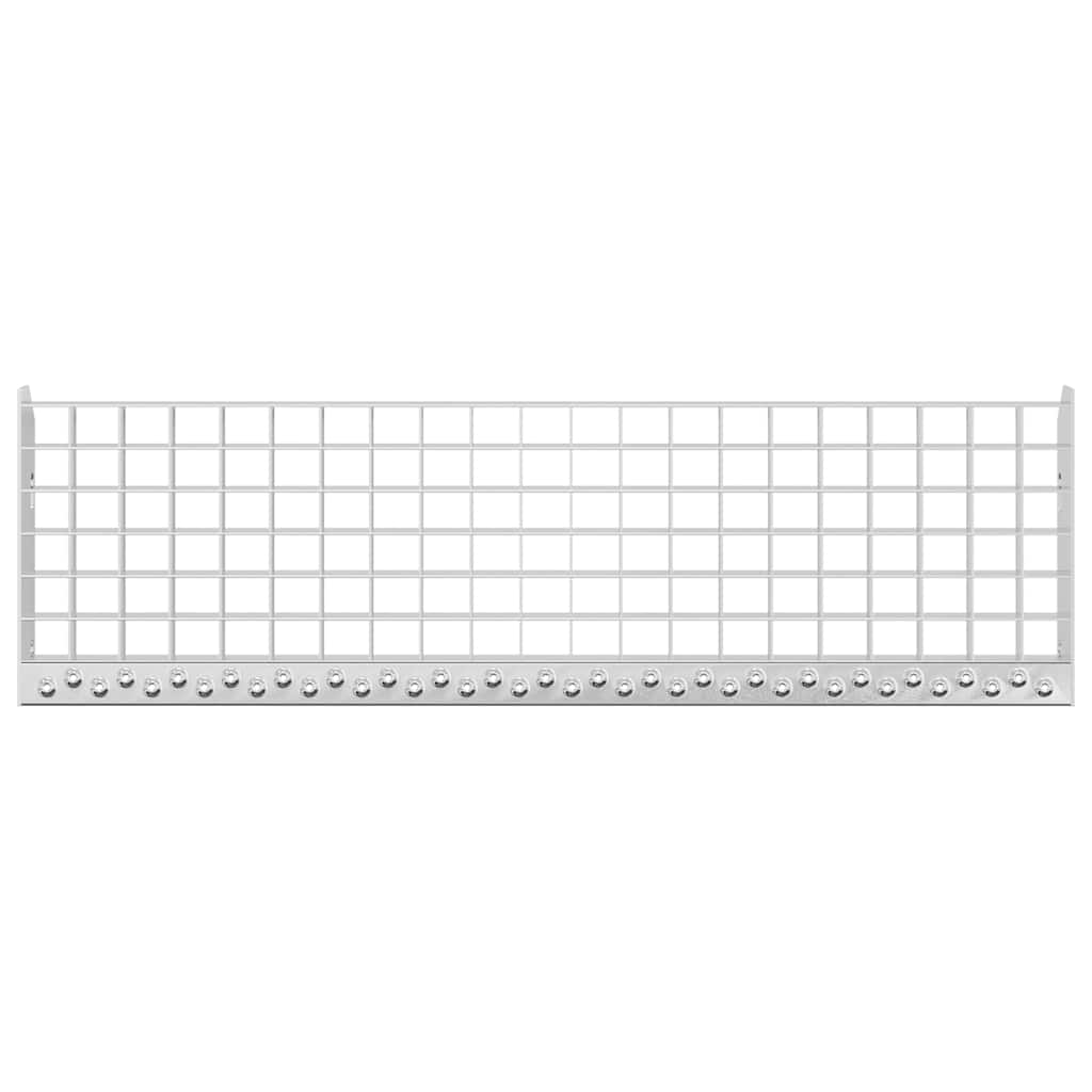 vidaXL Stopień z kraty, 80x24x7 cm, stal galwanizowana