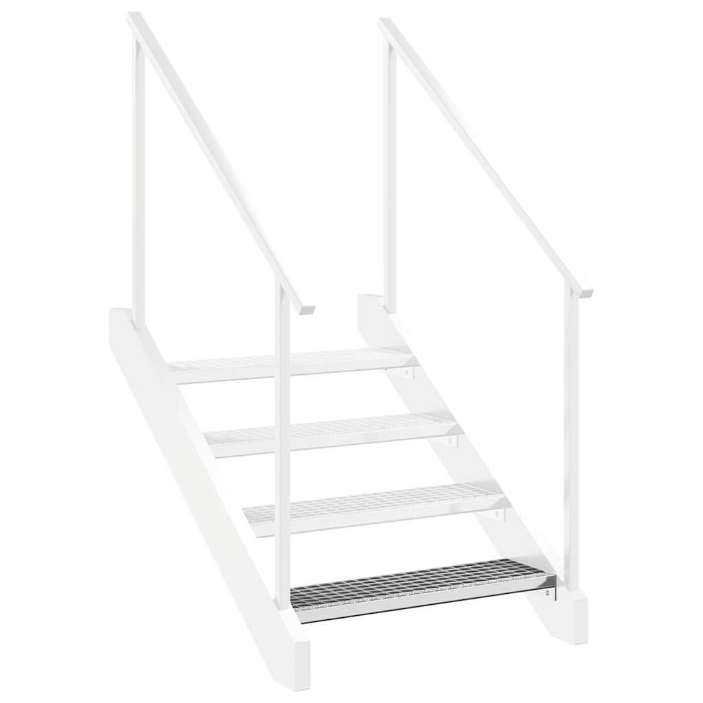 vidaXL Stopień z kraty, 80x24x7 cm, stal galwanizowana