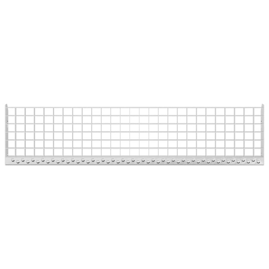 vidaXL Stopień z kraty, 100x24x7 cm, stal galwanizowana