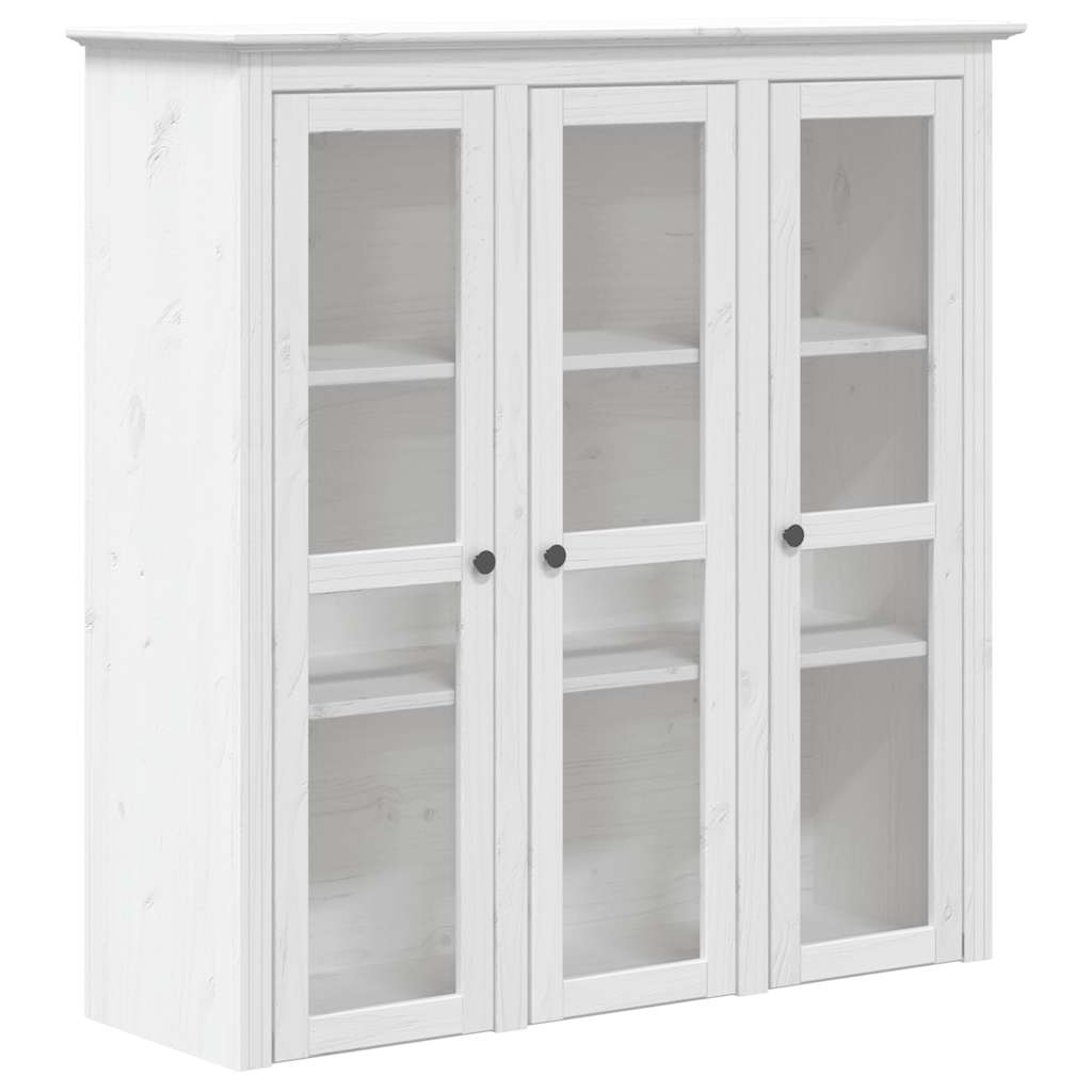 vidaXL Kredens BODO, biały, 115,5x43x200,5 cm, lite drewno sosnowe